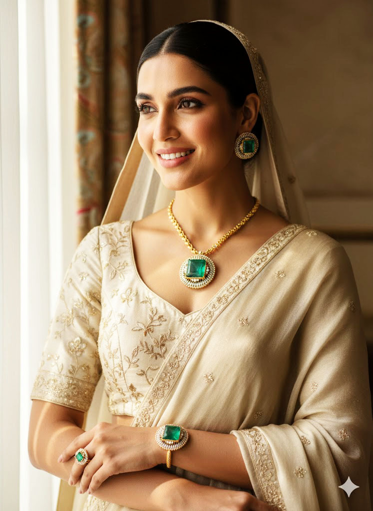 cabochon sunburst cocktail bracelet by Malini cabochon sunburst cocktail bracelet by Malini