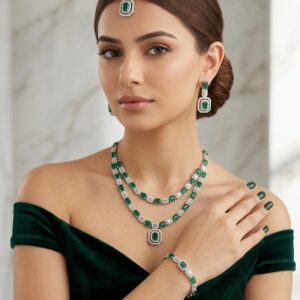 Royal Radiance Necklace and Maang Tikka Set - MJAD 33