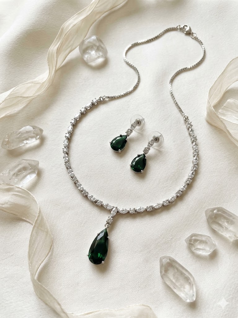 Pear Drop Elegance Jewelry Set MJAD 34