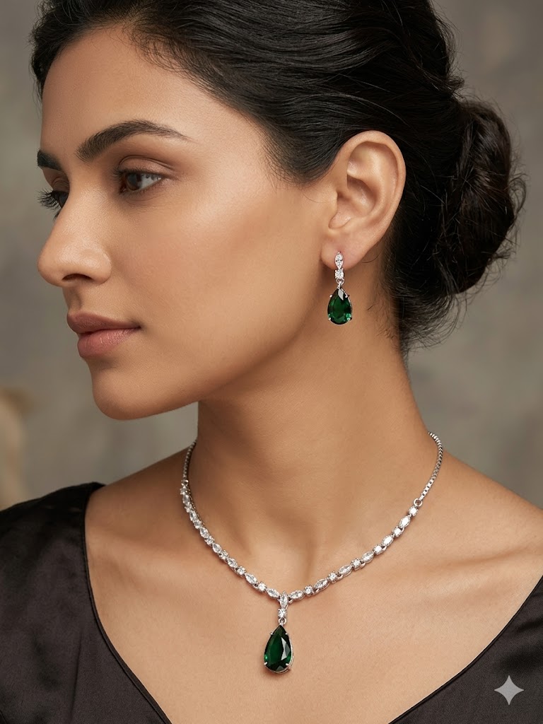 Pear Drop Elegance Jewelry Set MJAD 34