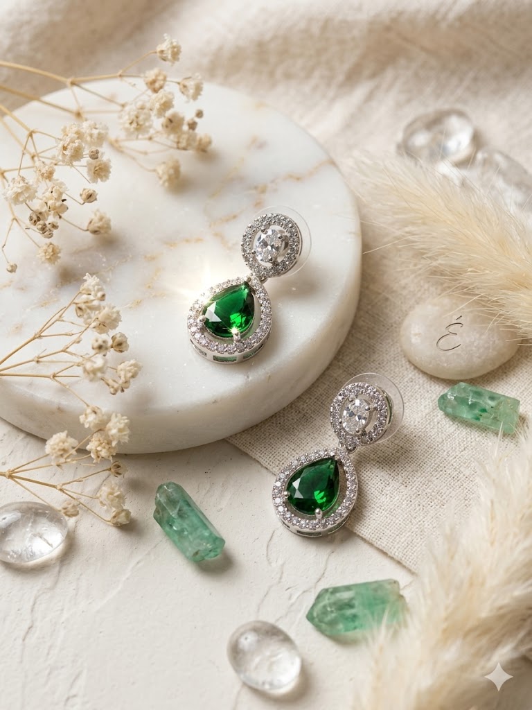 Royal Pear-Drop Pendant Set - MJAD 35