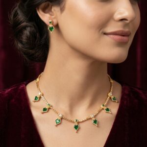 Royal Heritage Navratna Motif Necklace - MN 8