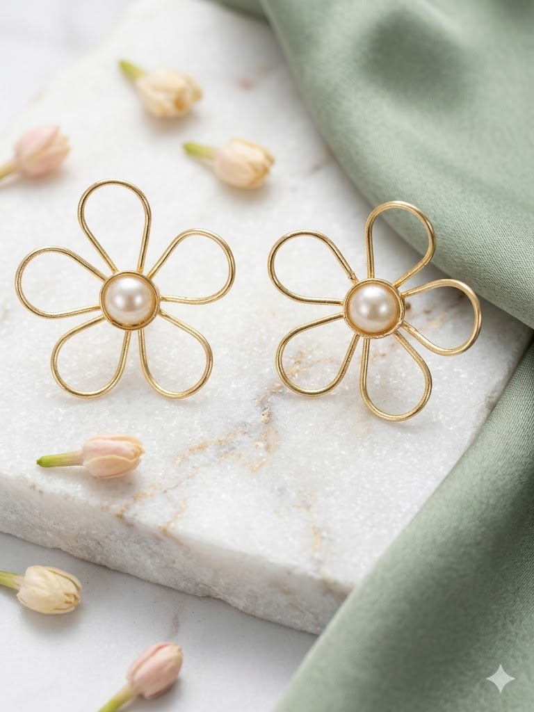 Ethereal Daisy Pearl Choker Set MN 67